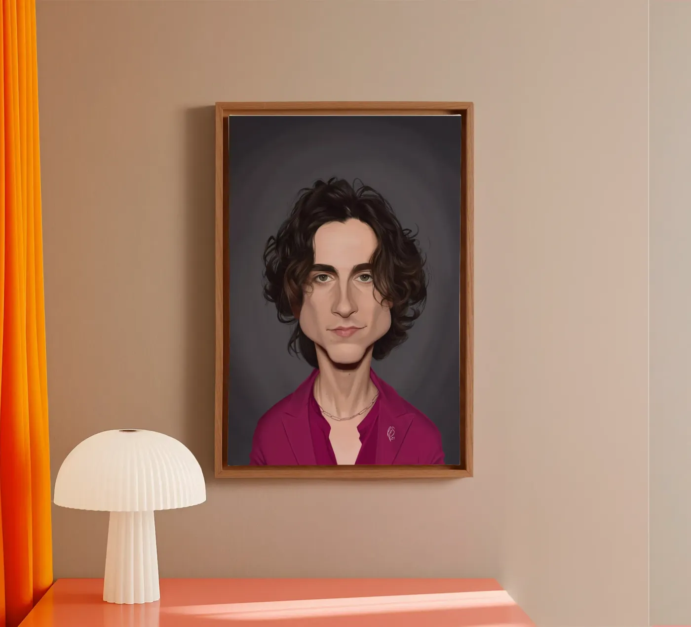 Timothee Chalamet canvas van Rob Art | Illustration
