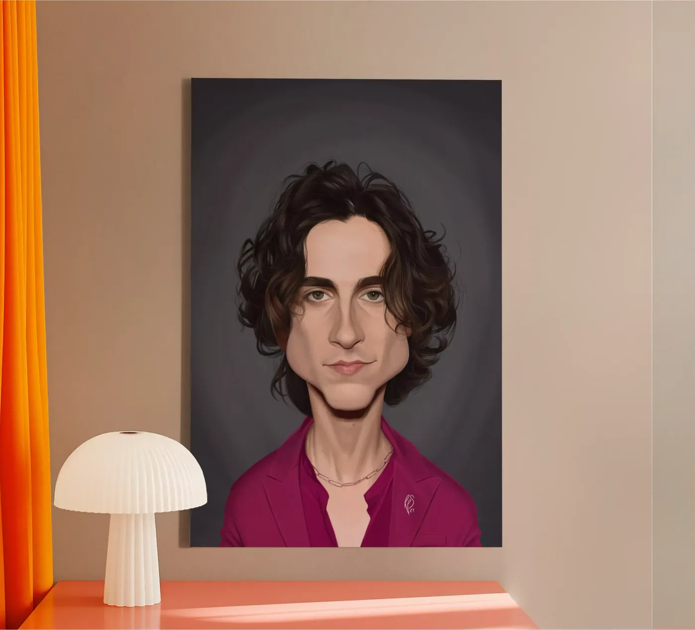 Timothee Chalamet canvas van Rob Art | Illustration