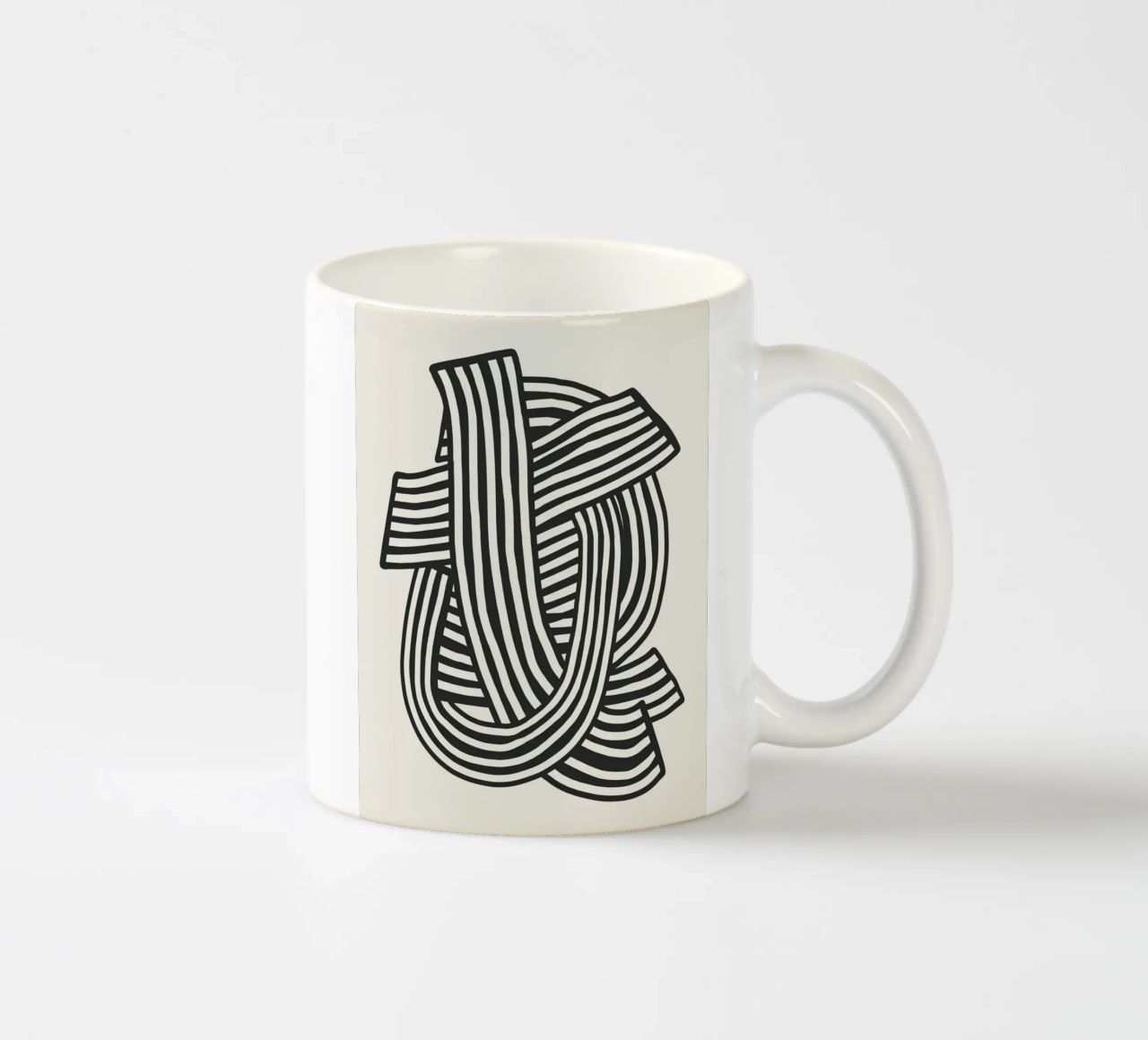 Nastro line art tazza in ceramica da Little Dean