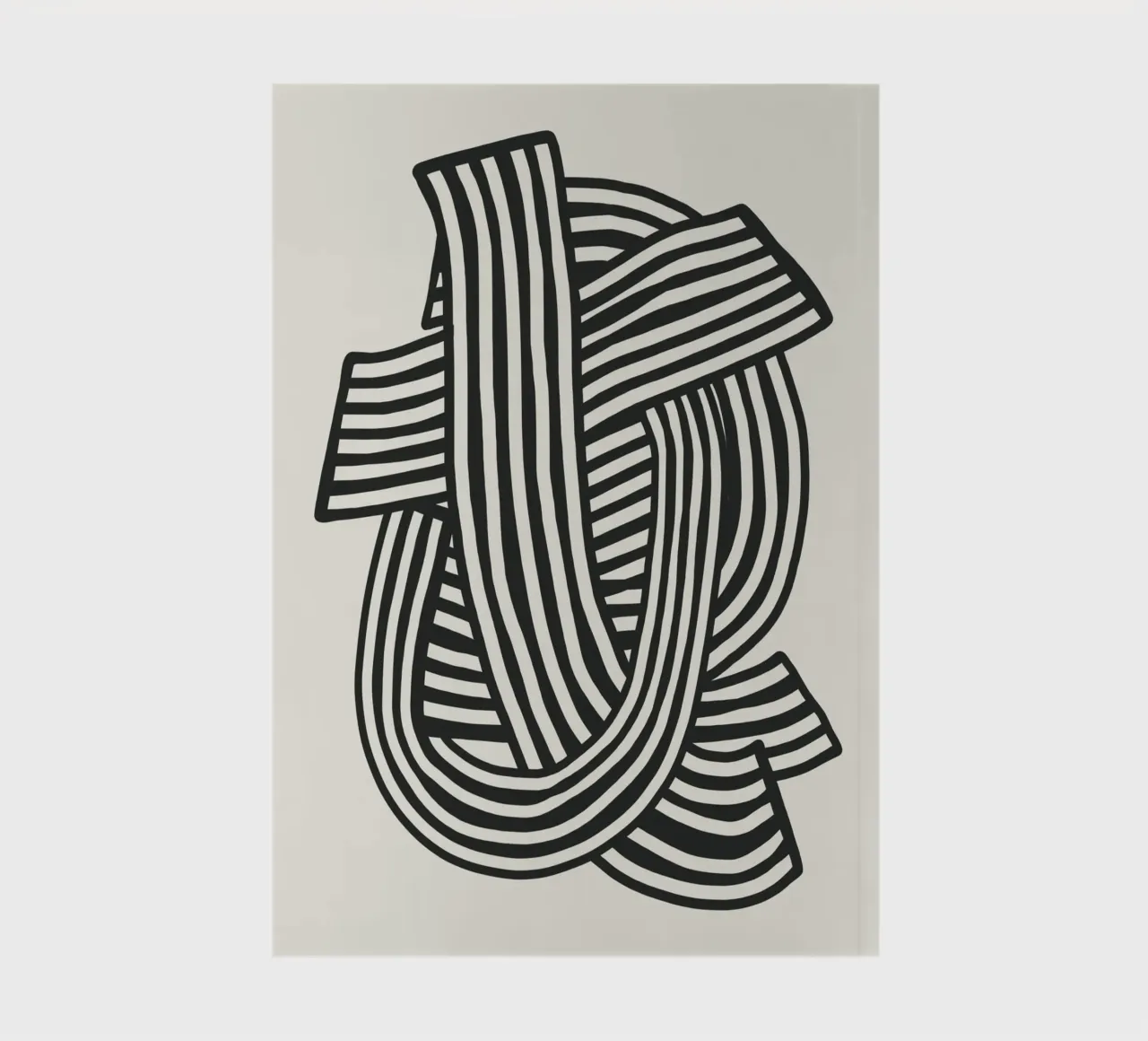 Line art ribbon notebook by Little Dean