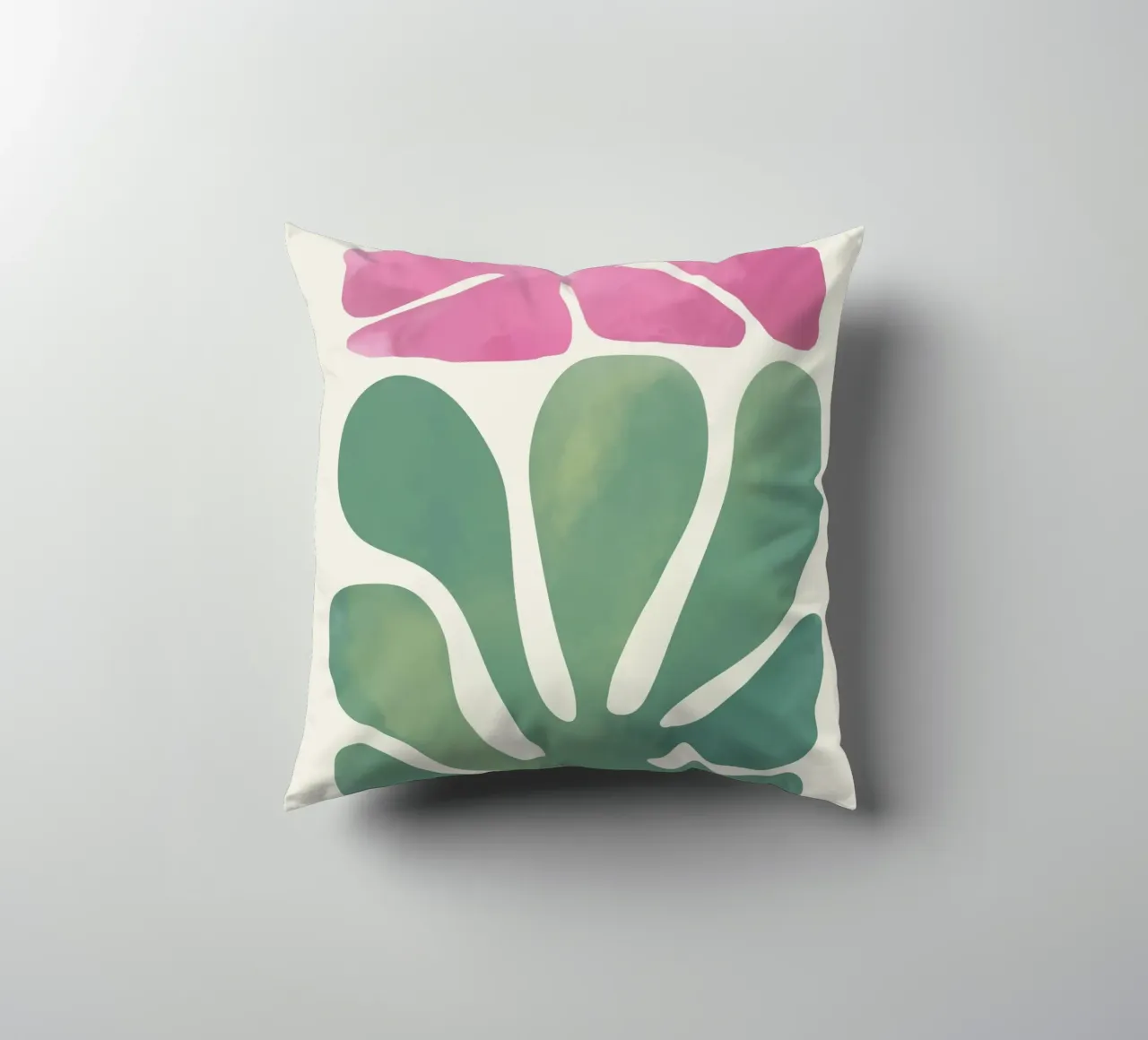 Fiore acquerellato cuscino da Little Dean