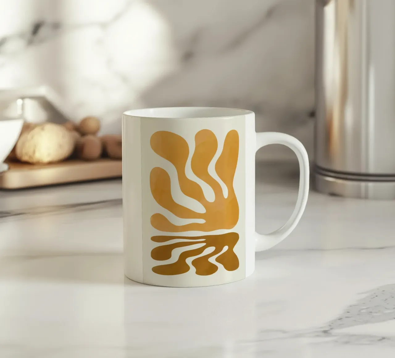 Acquerello corallo e ombra tazza in ceramica da Little Dean