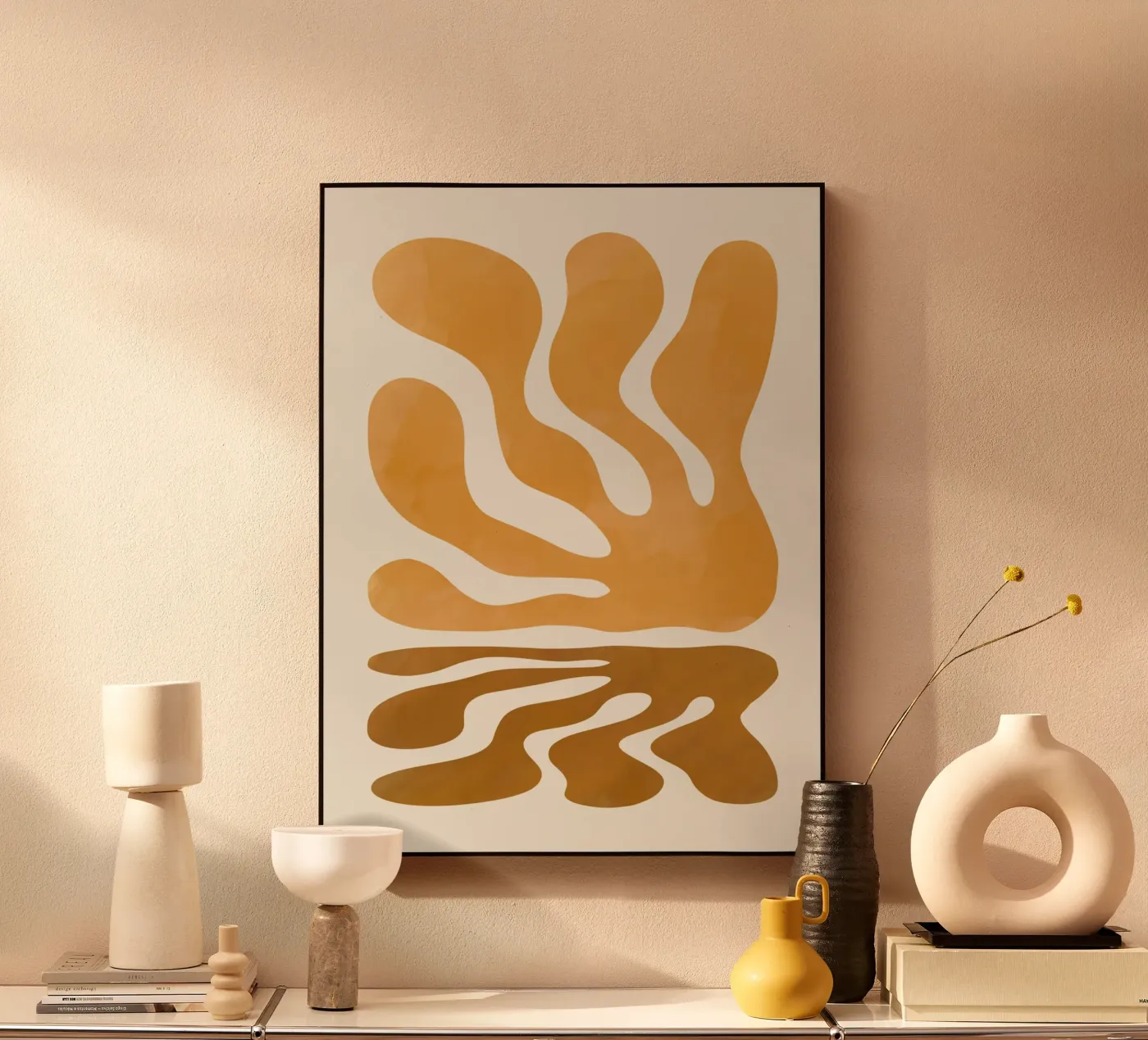 Acquerello corallo e ombra plexiglass da Little Dean