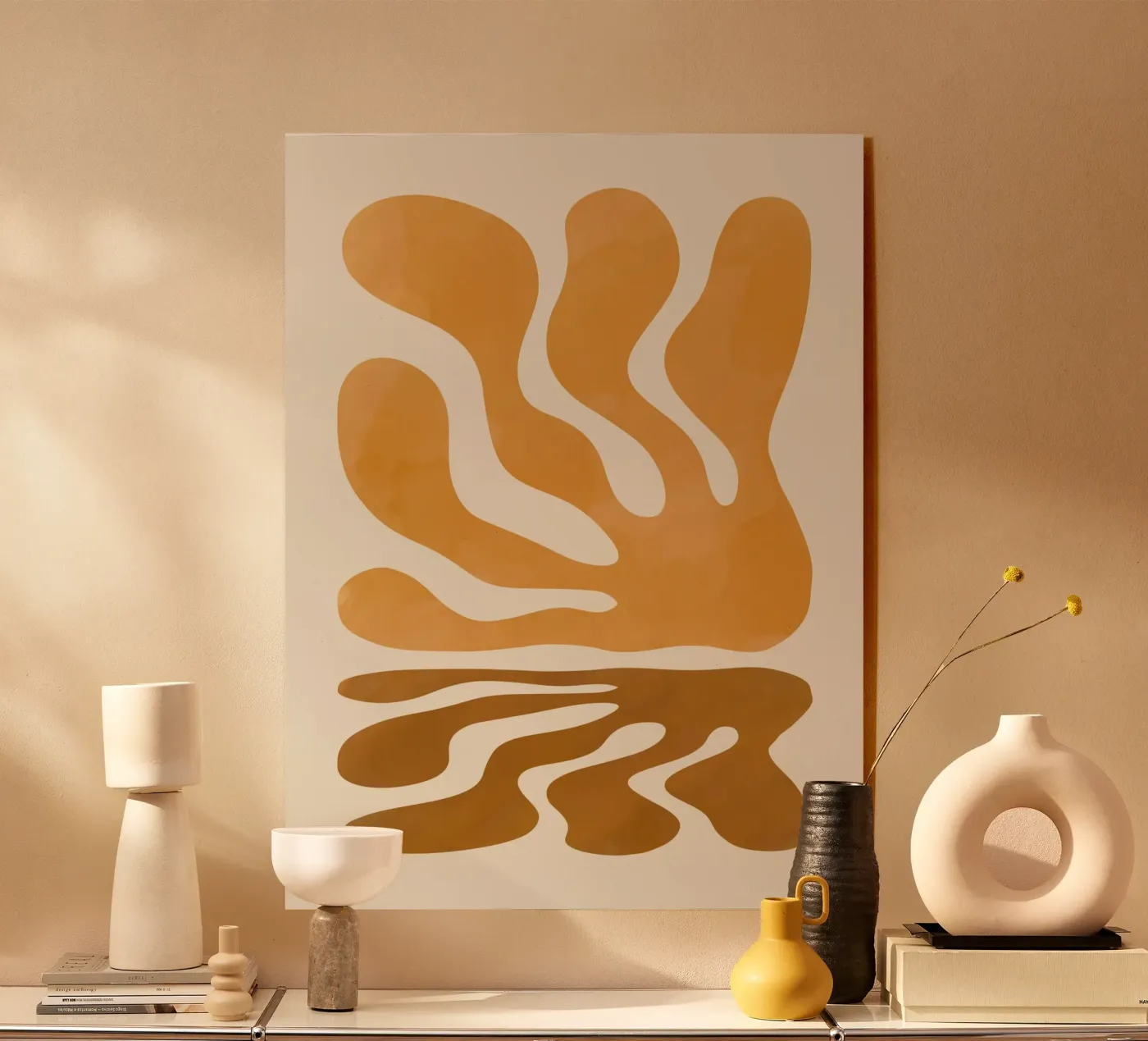 Acquerello corallo e ombra plexiglass da Little Dean