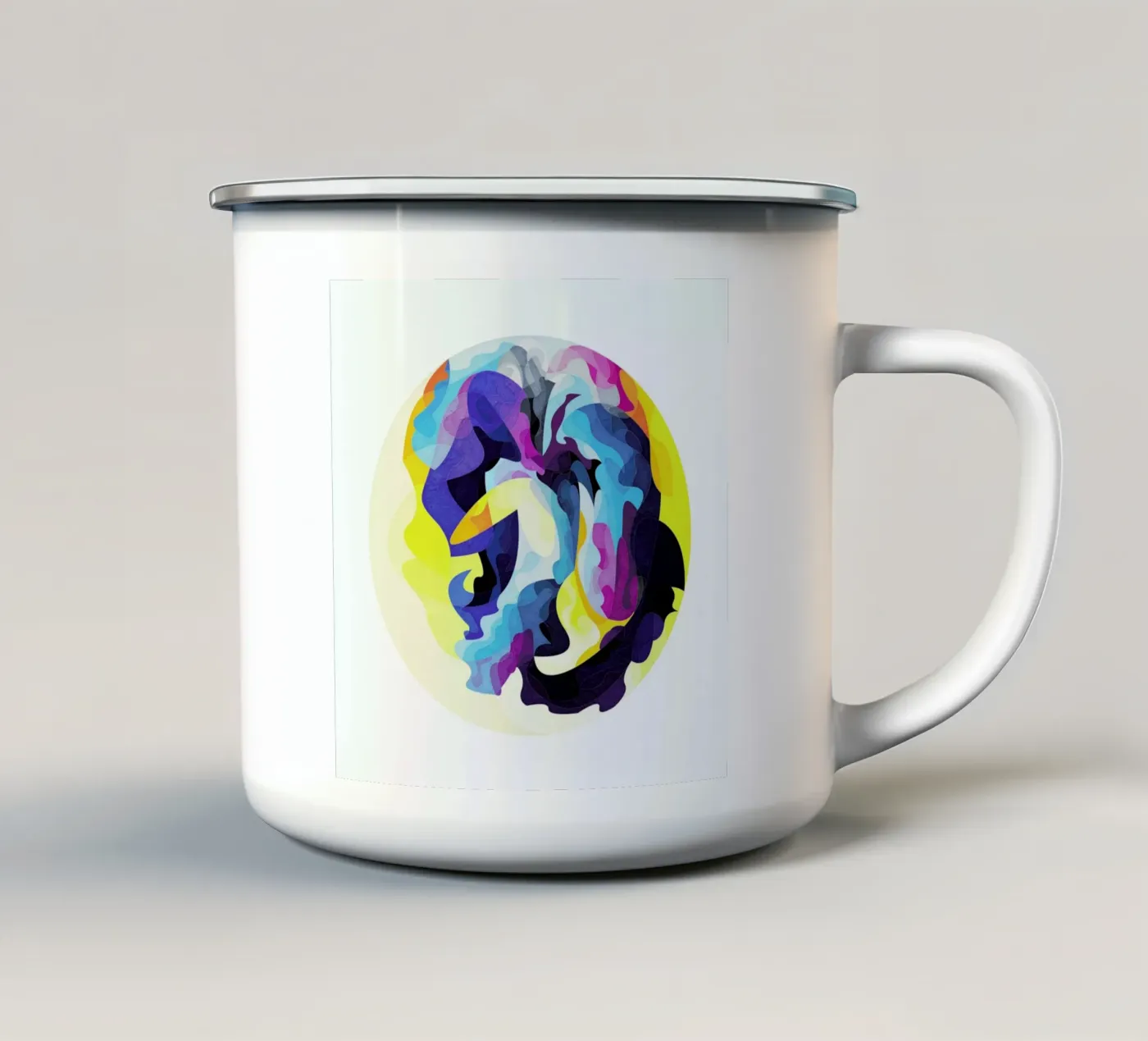 Finding Light emaille mok van Abstract Joy
