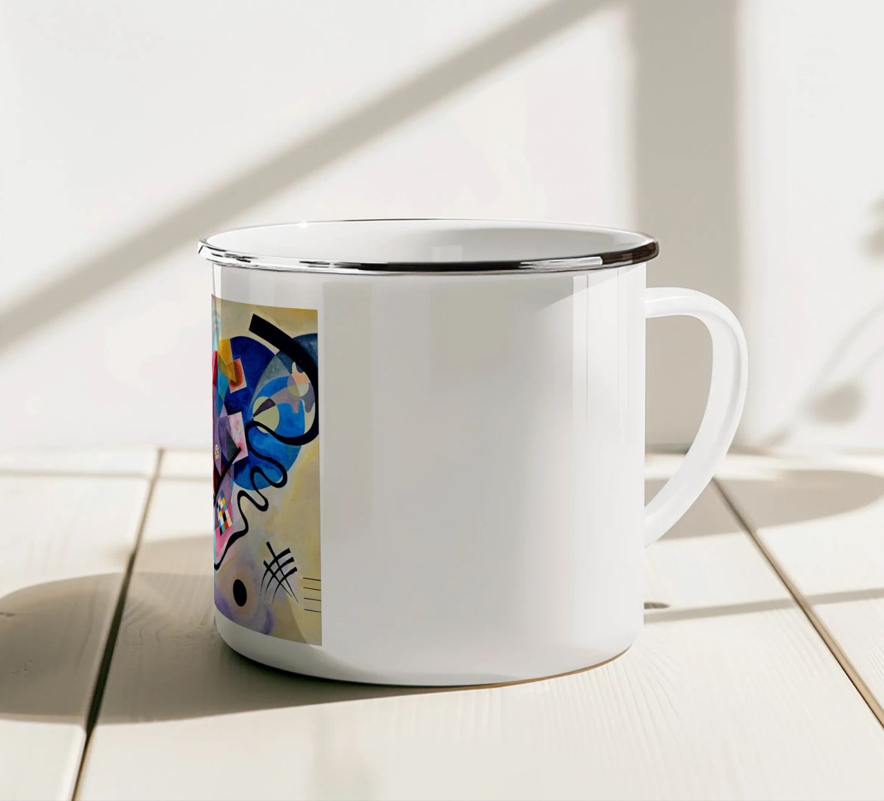 Yellow, Red And Blue tazza in smalto da Alana Gallerie