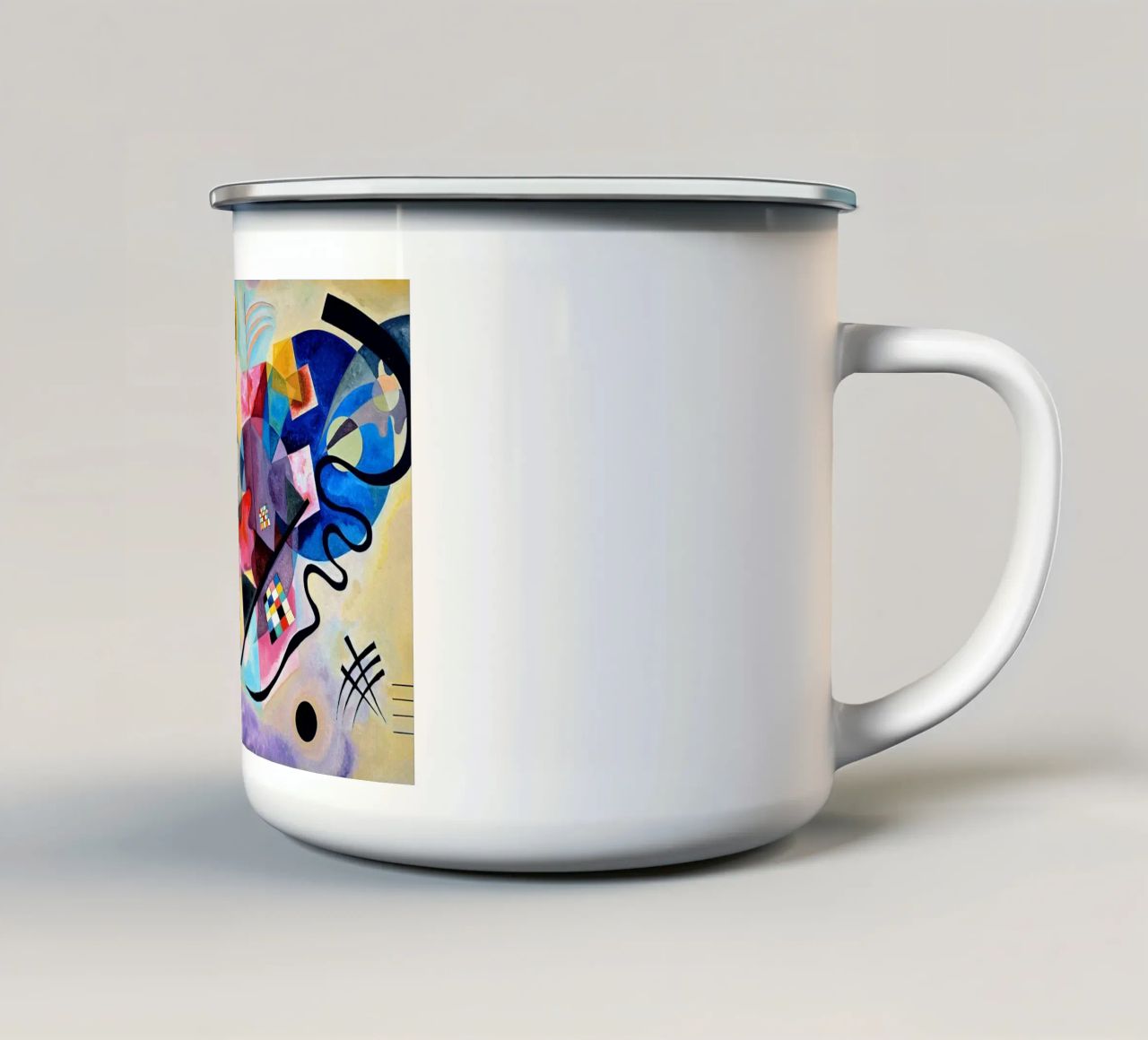 Yellow, Red And Blue tazza in smalto da Alana Gallerie