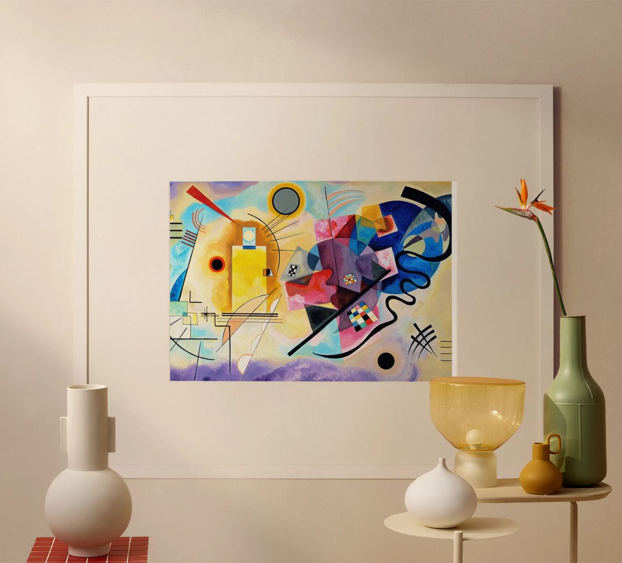 Yellow, Red And Blue poster van Alana Gallerie