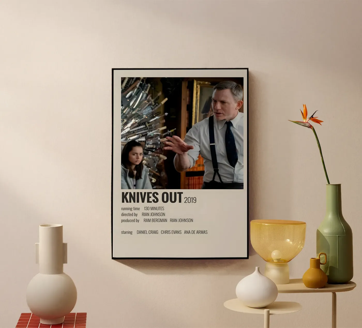KNIVES OUT 2019 plexiglass da MVFminimalist