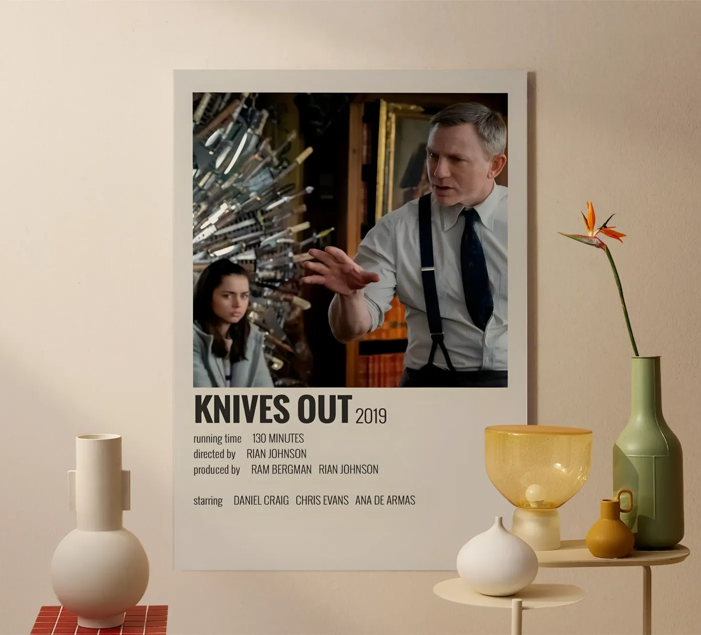 KNIVES OUT 2019 plexiglass da MVFminimalist