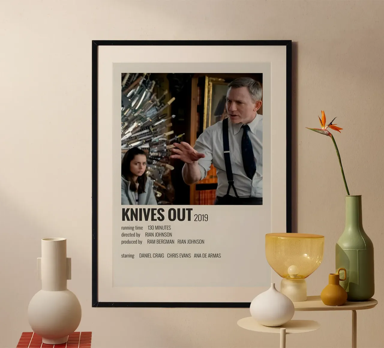 KNIVES OUT 2019 carta hahnemühle da MVFminimalist