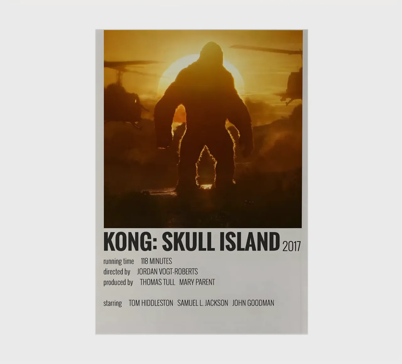 KONG SKULL ISLAND 2017 diario da MVFminimalist