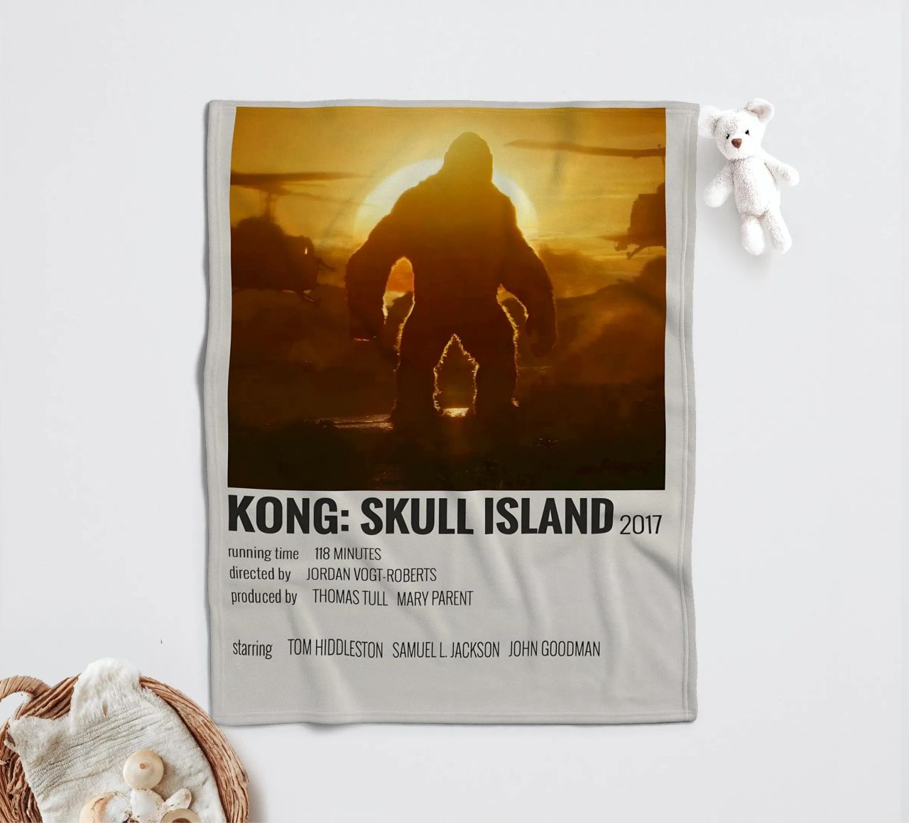 KONG SKULL ISLAND 2017 coperta in pile da MVFminimalist