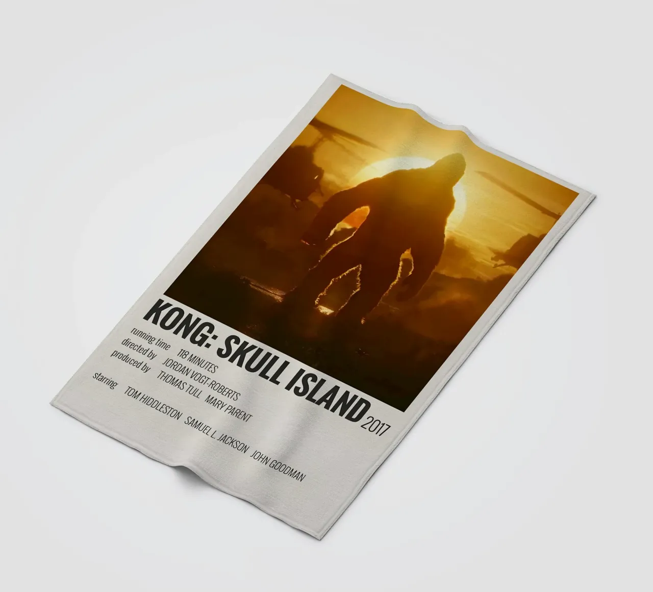 KONG SKULL ISLAND 2017 coperta in pile da MVFminimalist