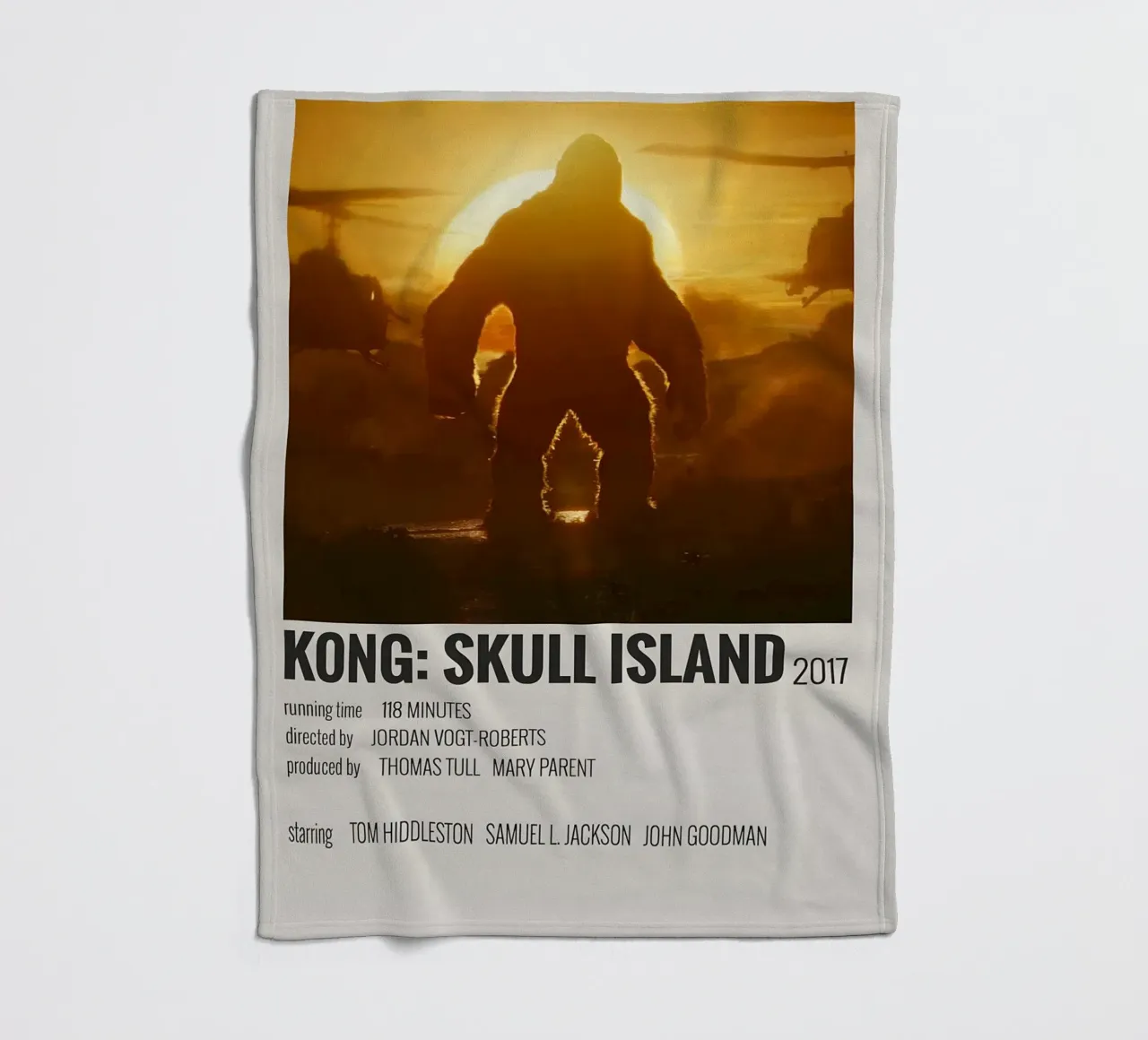 KONG SKULL ISLAND 2017 coperta in pile da MVFminimalist
