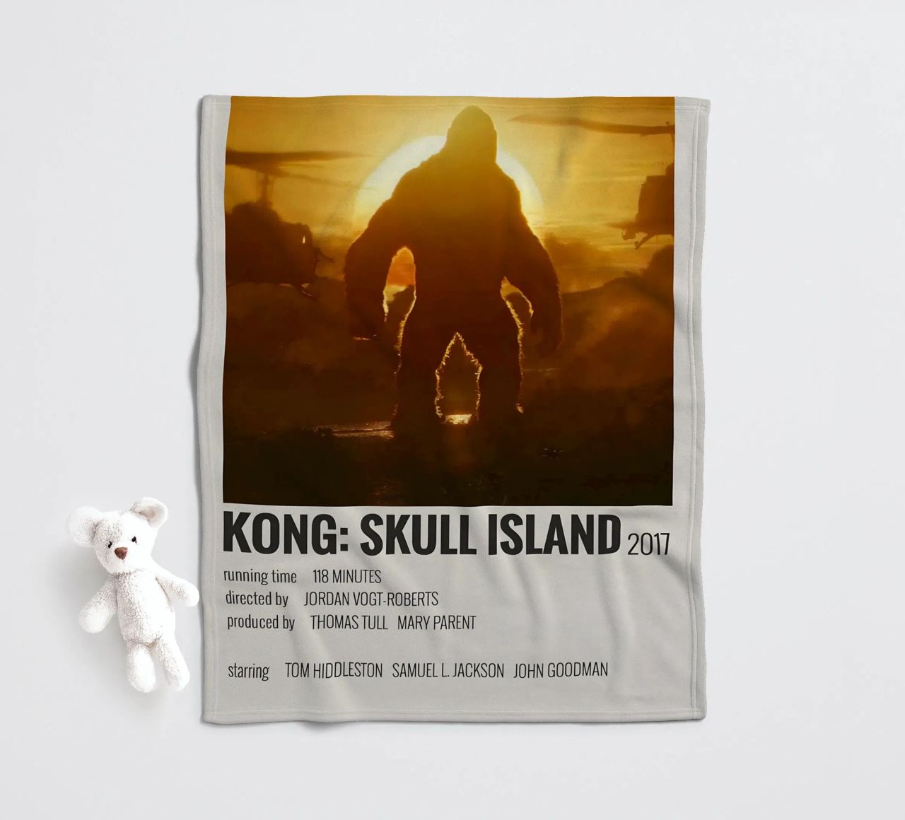 KONG SKULL ISLAND 2017 coperta in pile da MVFminimalist