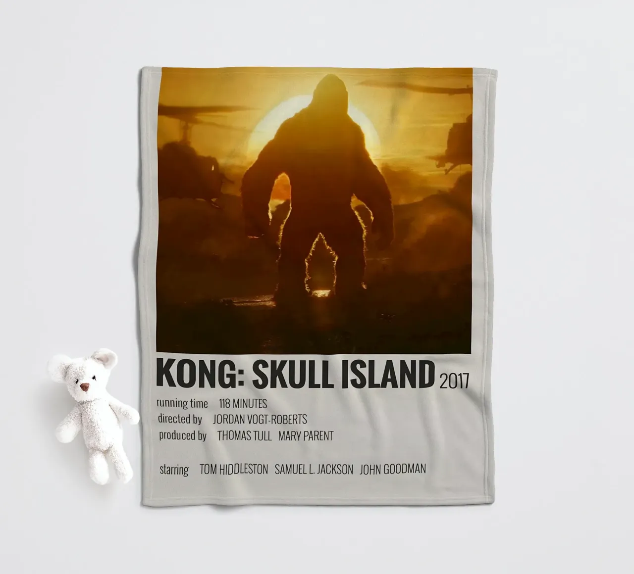 KONG SKULL ISLAND 2017 coperta in pile da MVFminimalist