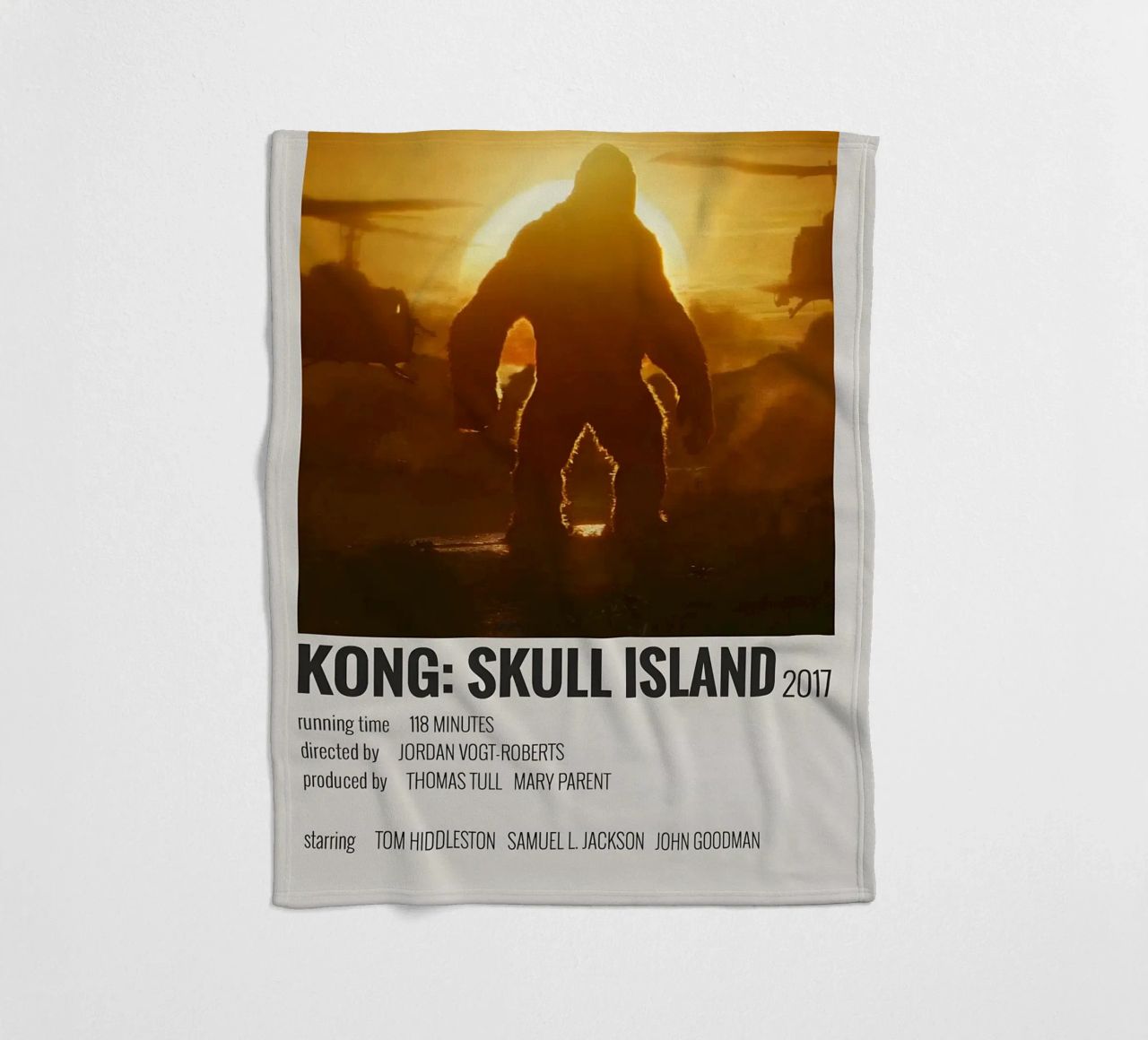 KONG SKULL ISLAND 2017 coperta in pile da MVFminimalist