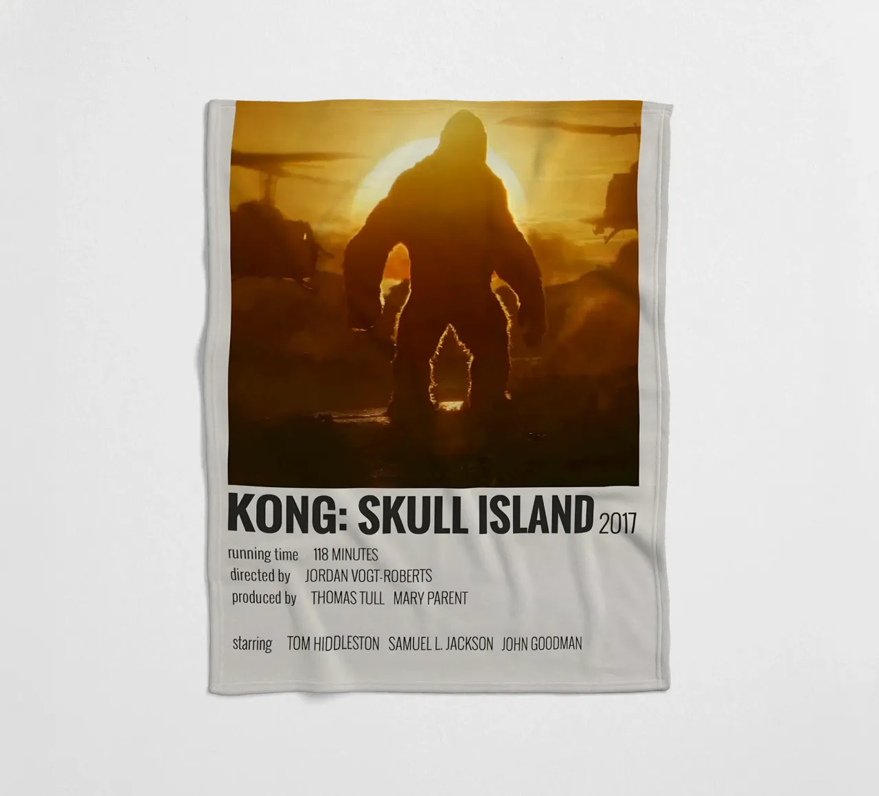 KONG SKULL ISLAND 2017 coperta in pile da MVFminimalist