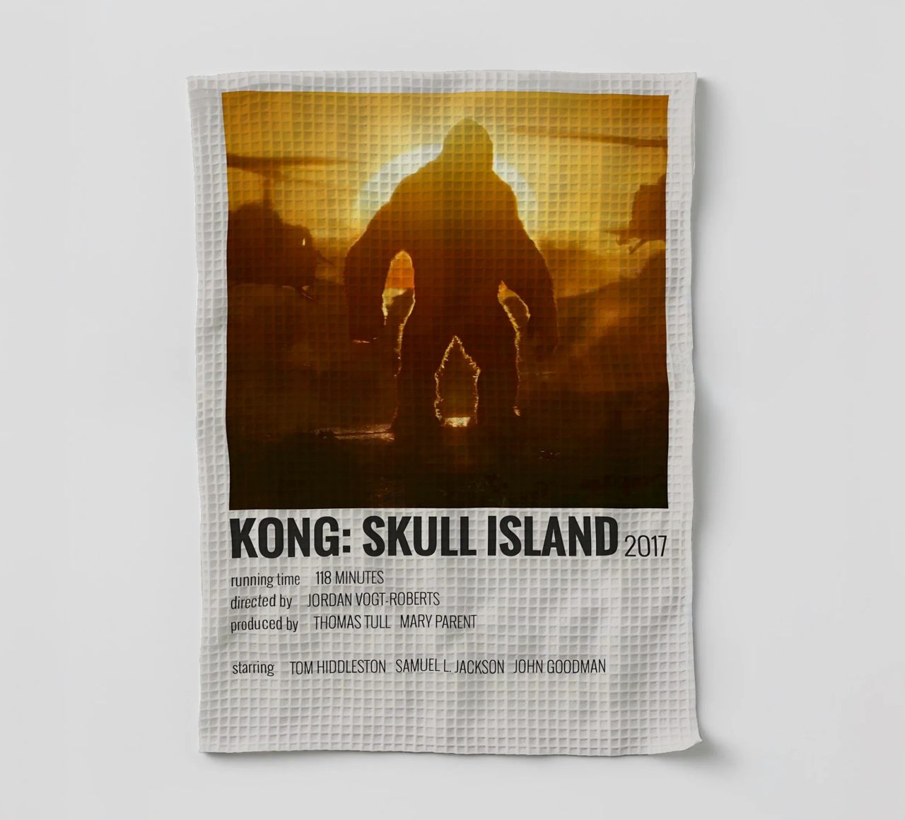 KONG SKULL ISLAND 2017 canovaccio da cucina da MVFminimalist