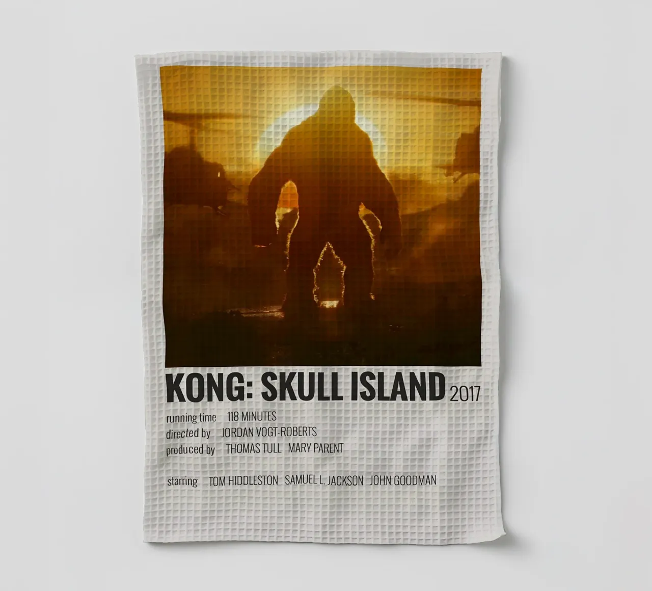 KONG SKULL ISLAND 2017 canovaccio da cucina da MVFminimalist