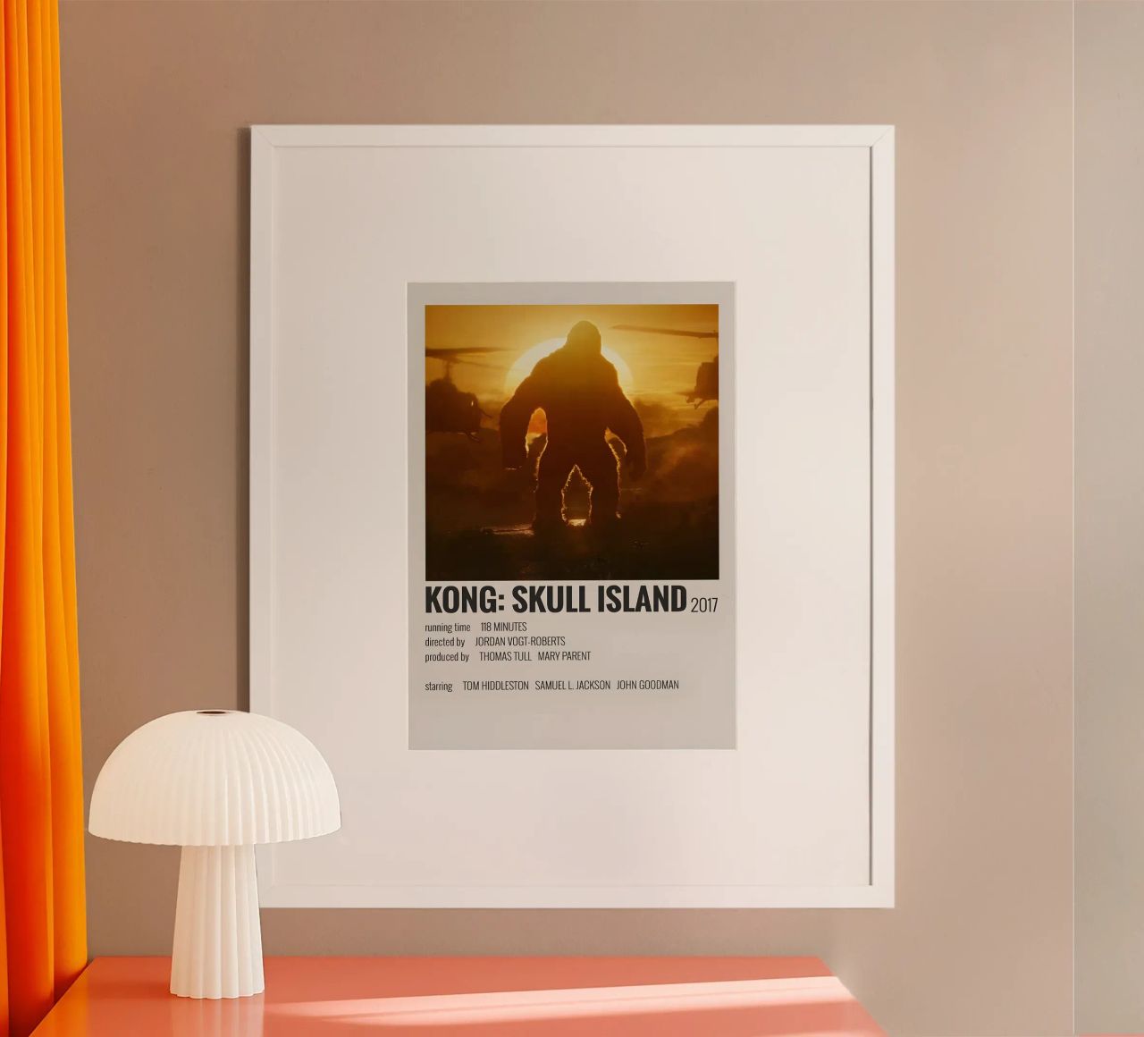 KONG SKULL ISLAND 2017 carta hahnemühle da MVFminimalist
