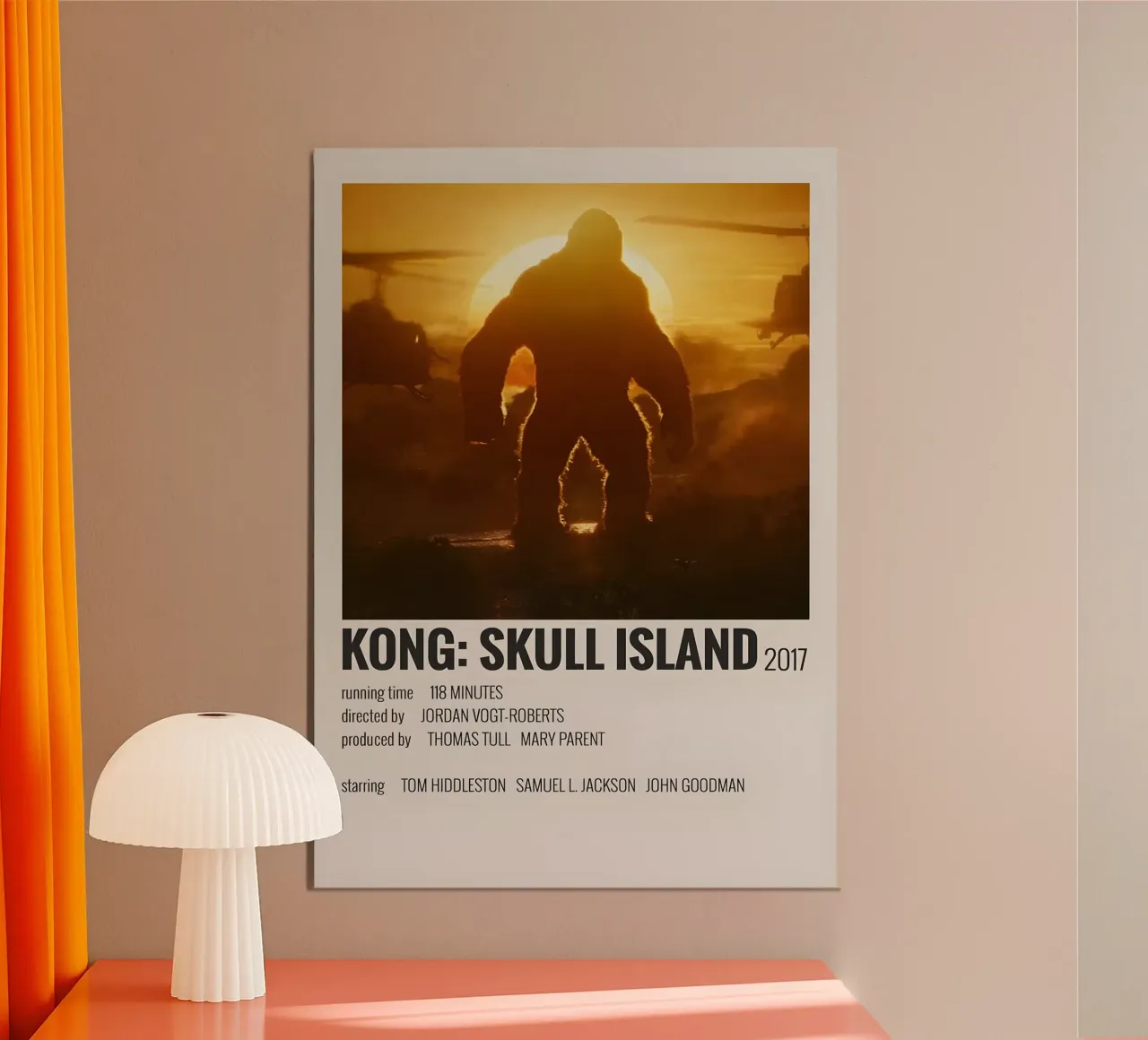 KONG SKULL ISLAND 2017 carta hahnemühle da MVFminimalist