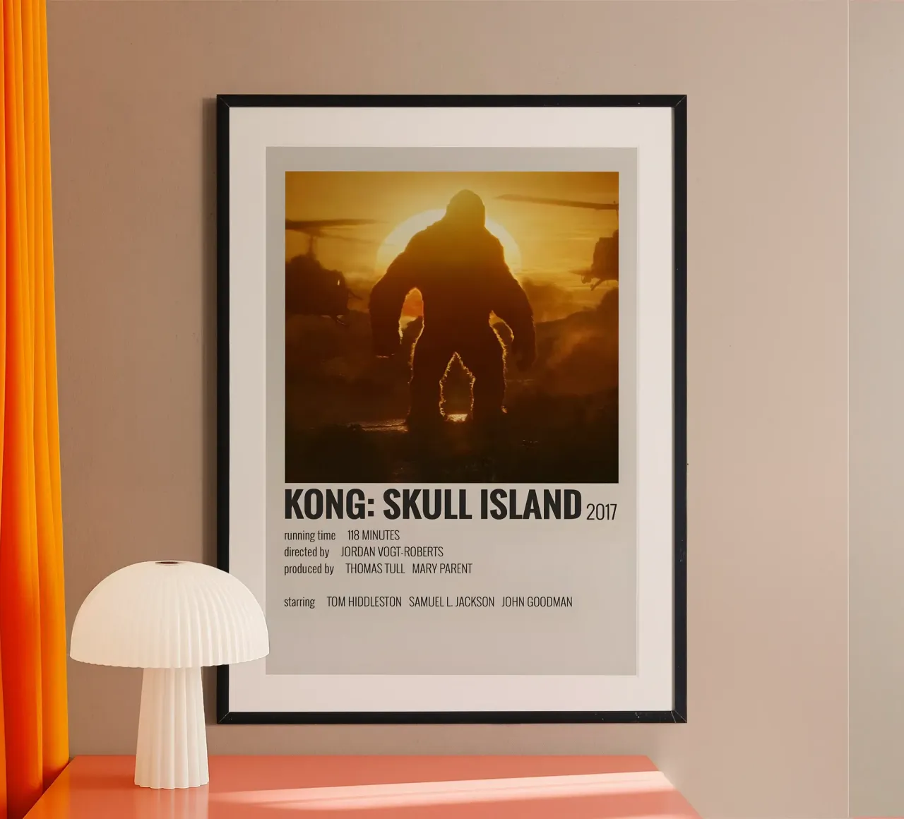 KONG SKULL ISLAND 2017 carta hahnemühle da MVFminimalist