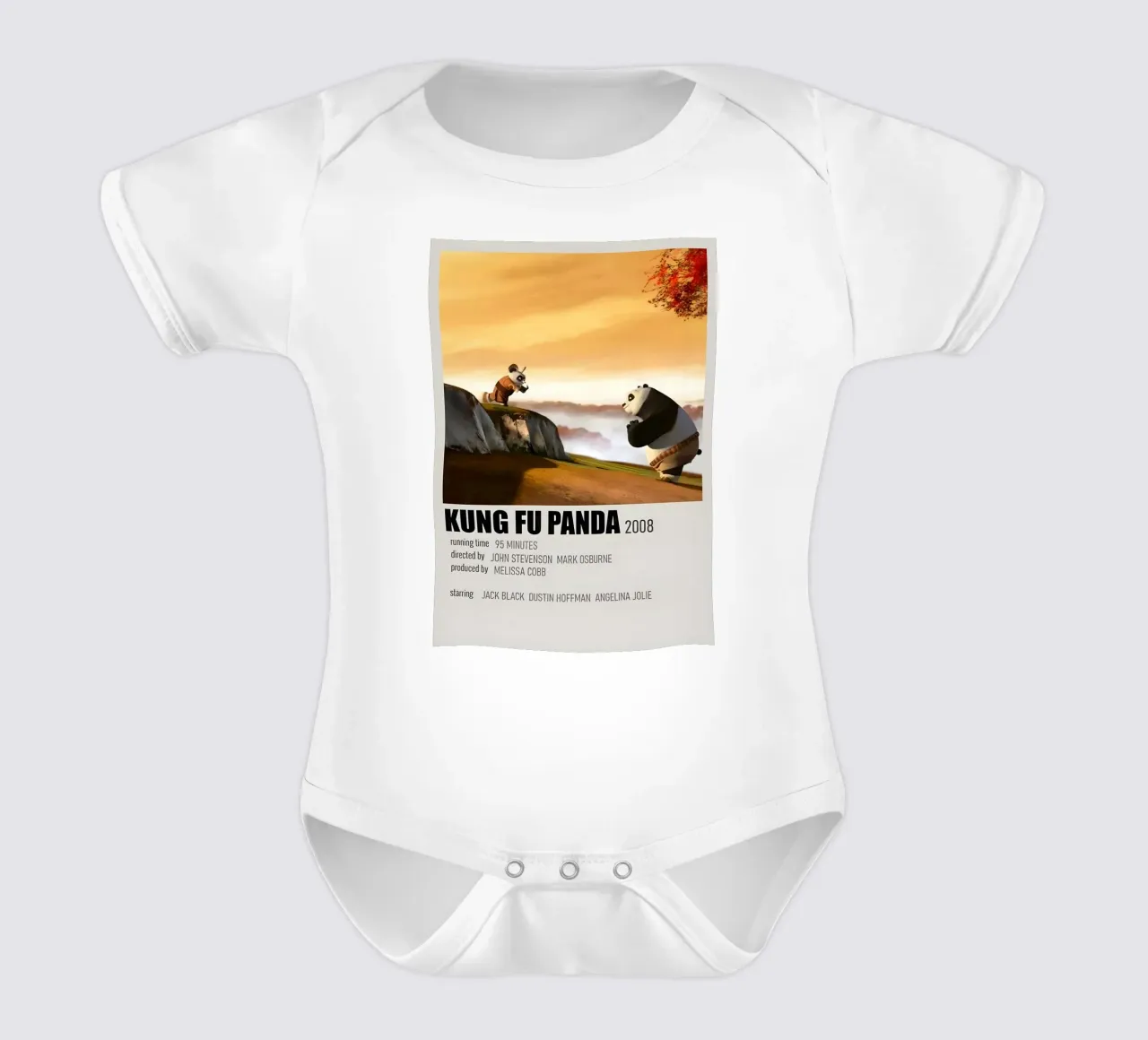 KUNG FU PANDA 2008 body neonato maniche corte da MVFminimalist