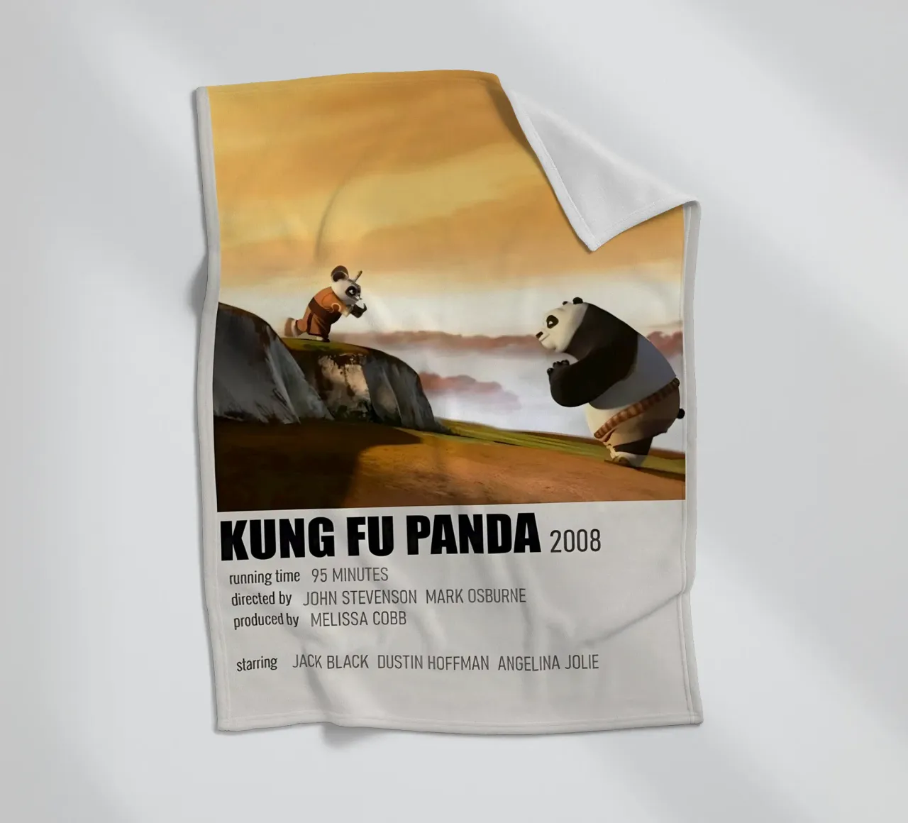 KUNG FU PANDA 2008 coperta in pile da MVFminimalist