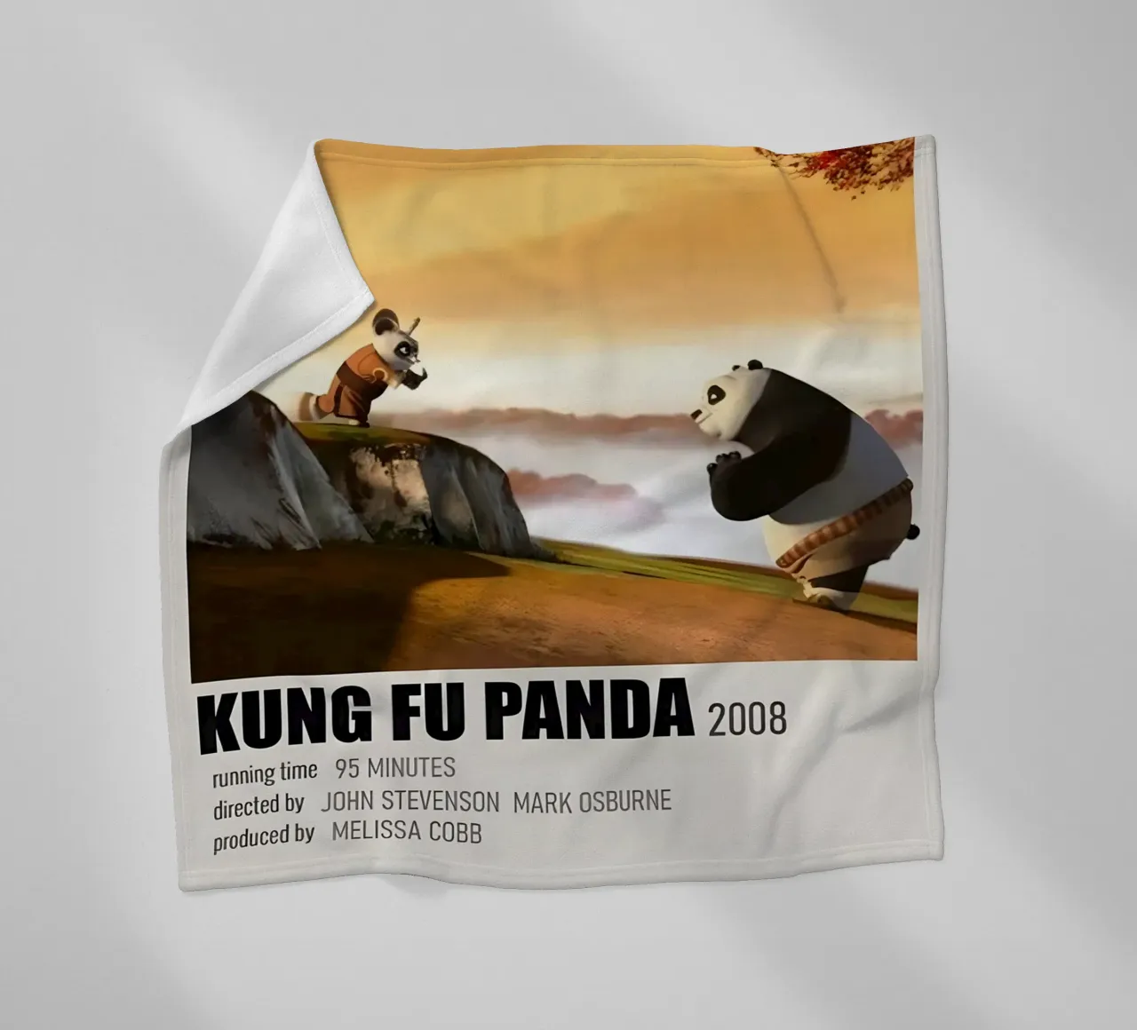 KUNG FU PANDA 2008 coperta in pile da MVFminimalist