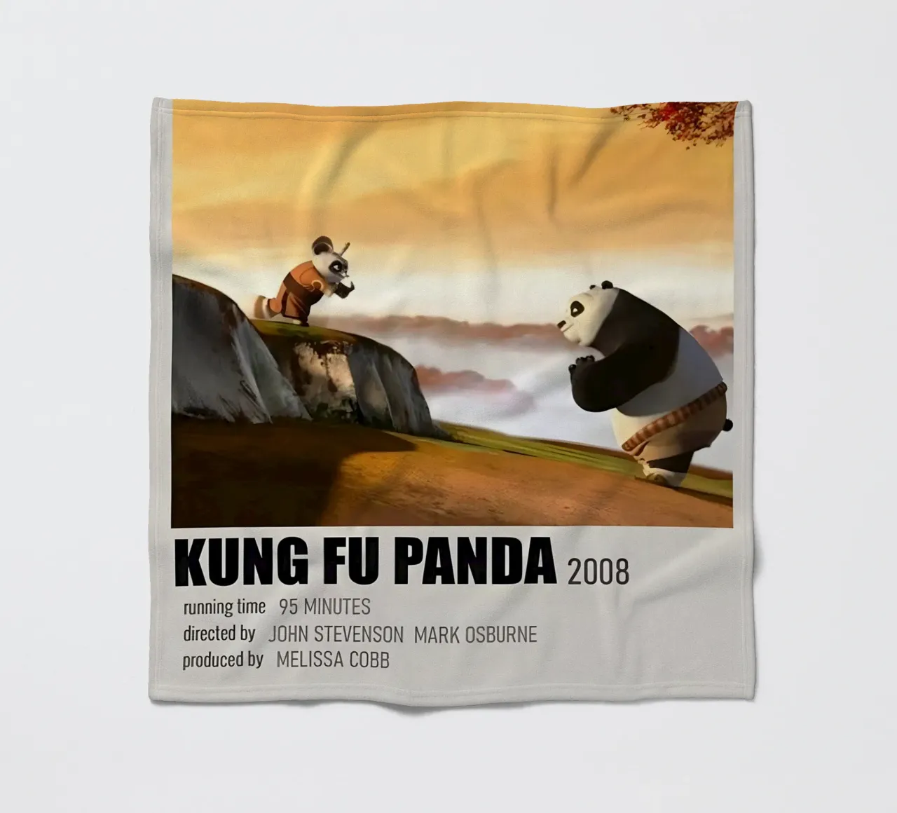 KUNG FU PANDA 2008 coperta in pile da MVFminimalist