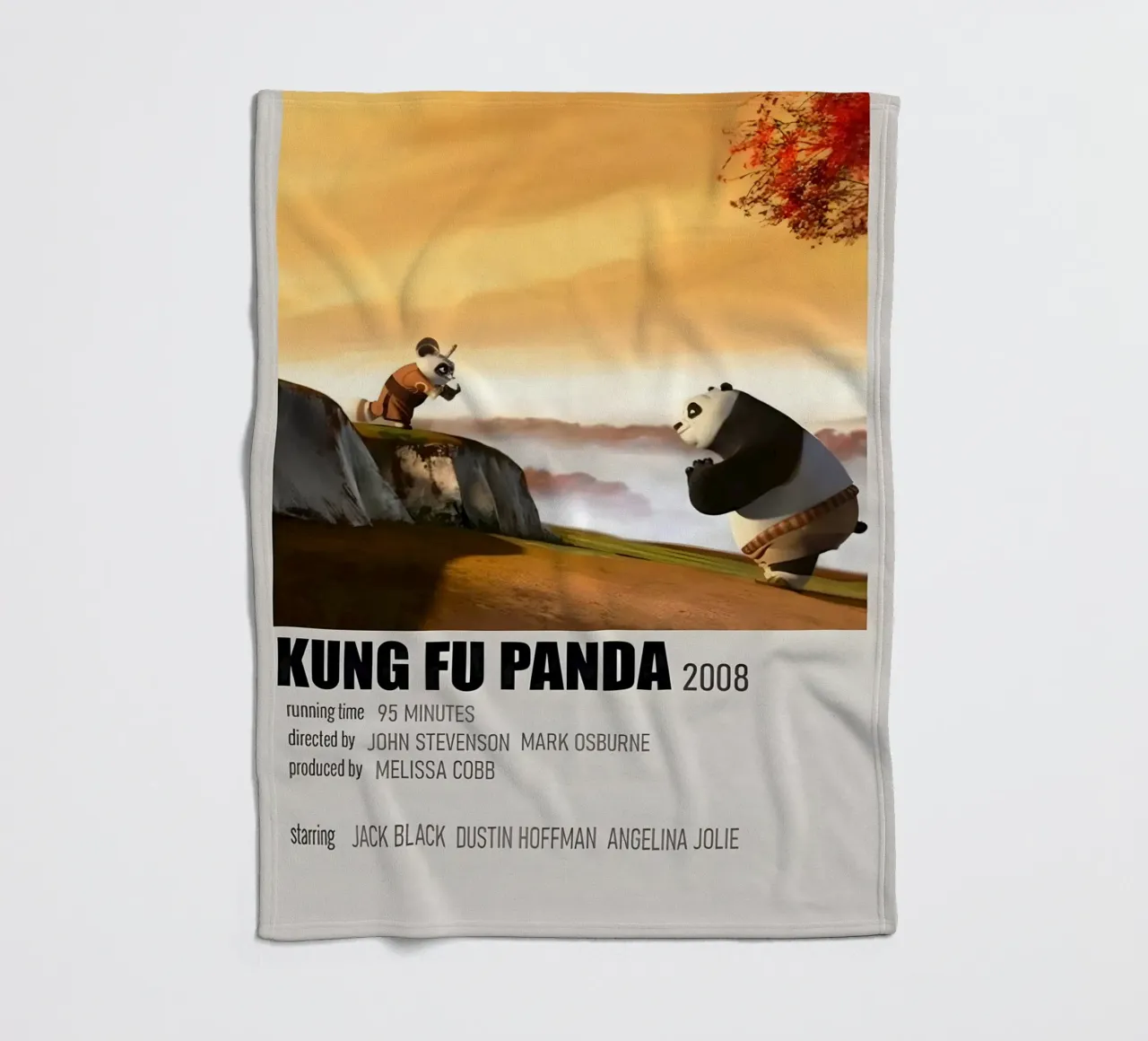 KUNG FU PANDA 2008 coperta in pile da MVFminimalist