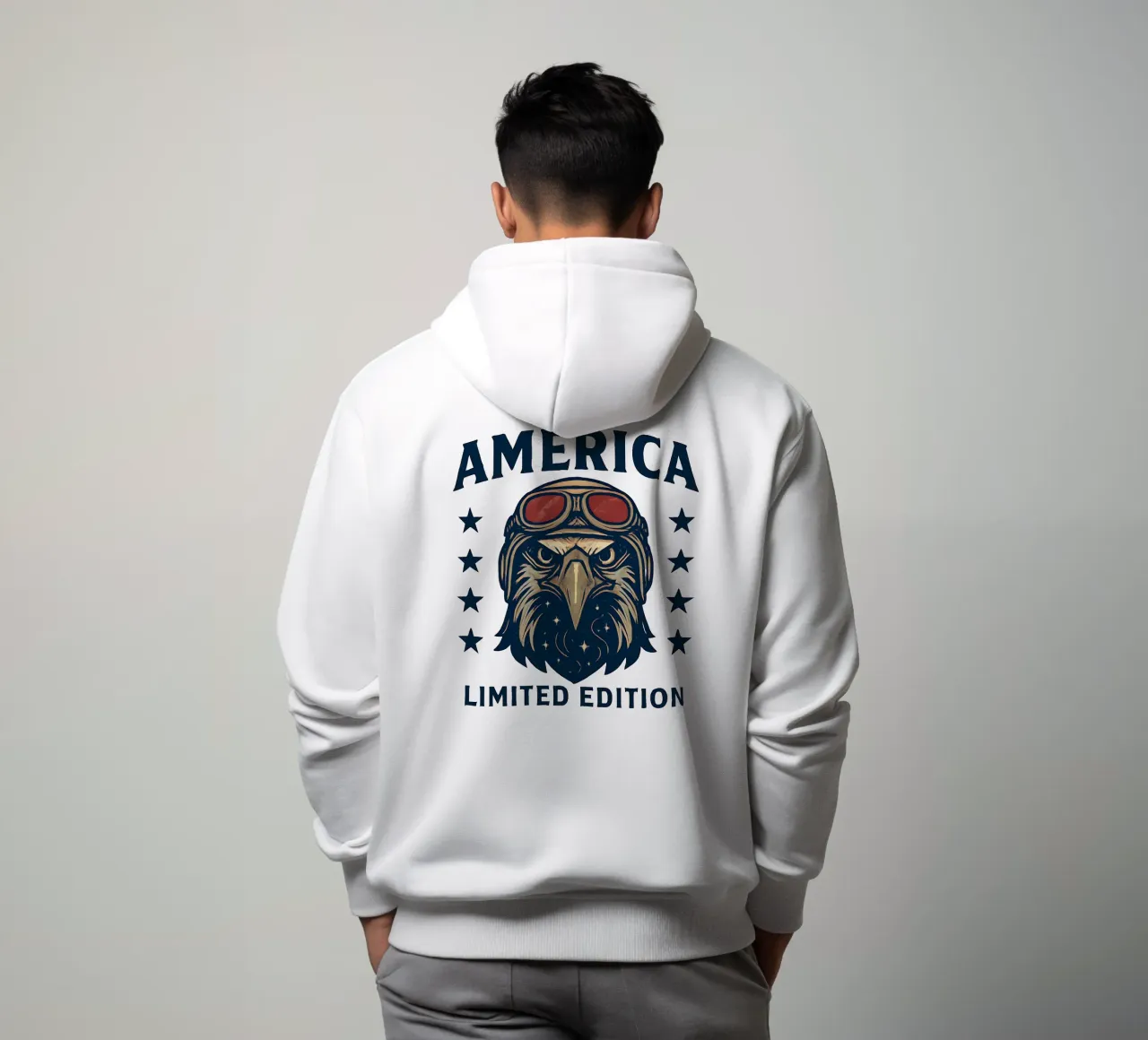 Eagle Pilot - Edizione limitata America felpa con cappuccio da LM2KONE