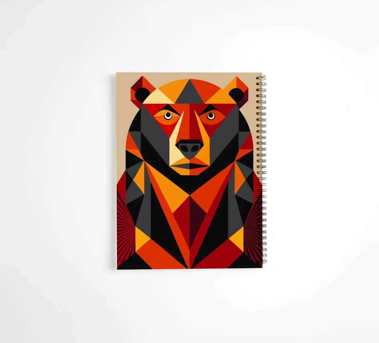 illustrazione geometrica dell'orso diario ad anelli da nemaro