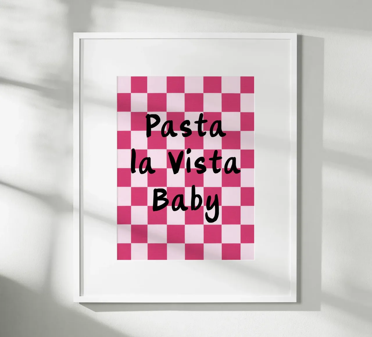 Pasta la Vista Baby con stile poster da Carinaprint