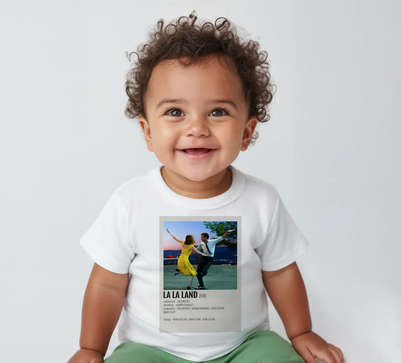 LA LA LAND 2016 baby t-shirt by MVFminimalist