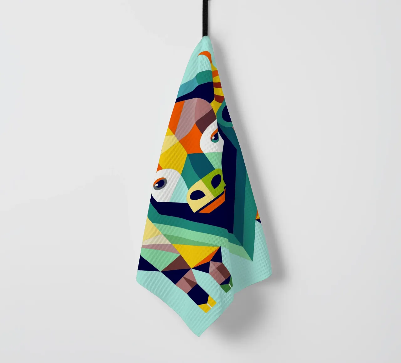 bison geometrics ilustration torchon de nemaro