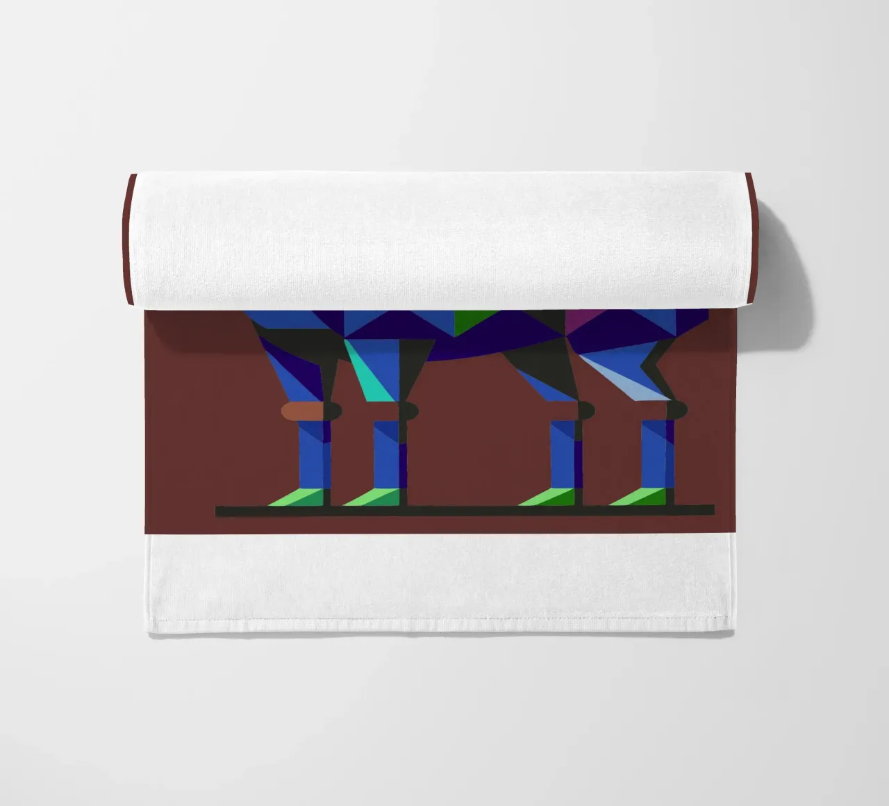 ilustrazione geometrica del cammello telo mare da nemaro