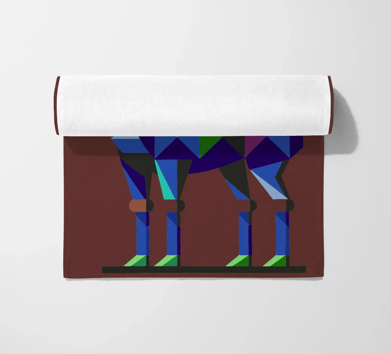 ilustrazione geometrica del cammello telo mare da nemaro