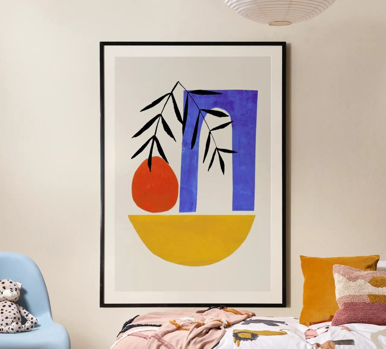 Mykonos Sunset poster con telaio in alluminio da EnShape