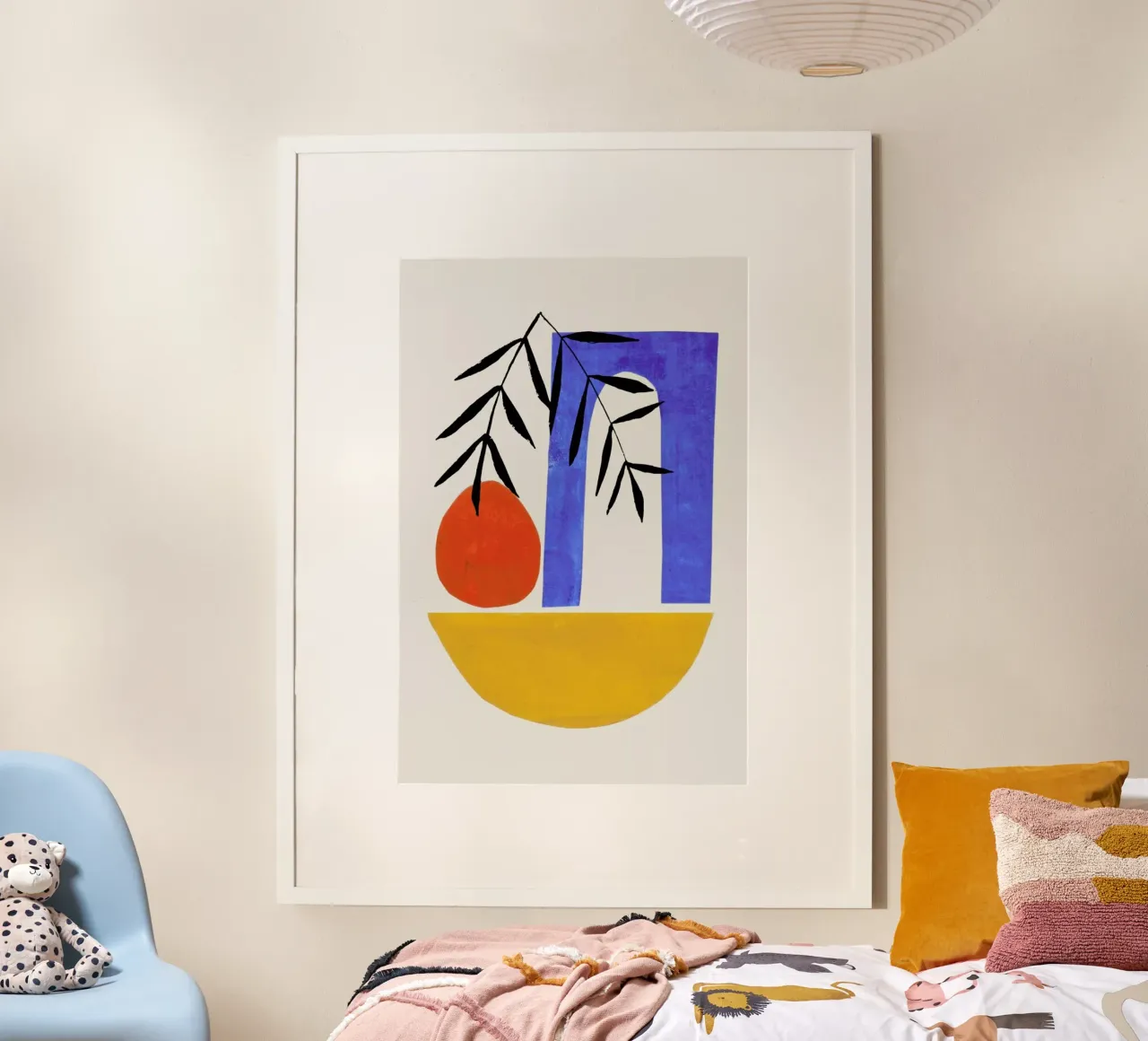 Mykonos Sunset poster con telaio in alluminio da EnShape
