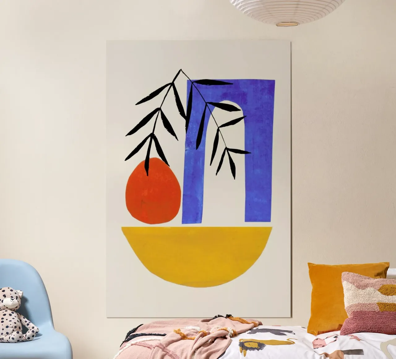 Mykonos Sunset poster con telaio in alluminio da EnShape