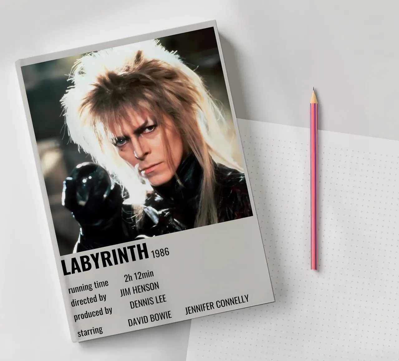 LABYRINTH 1986 notebook by MVFminimalist
