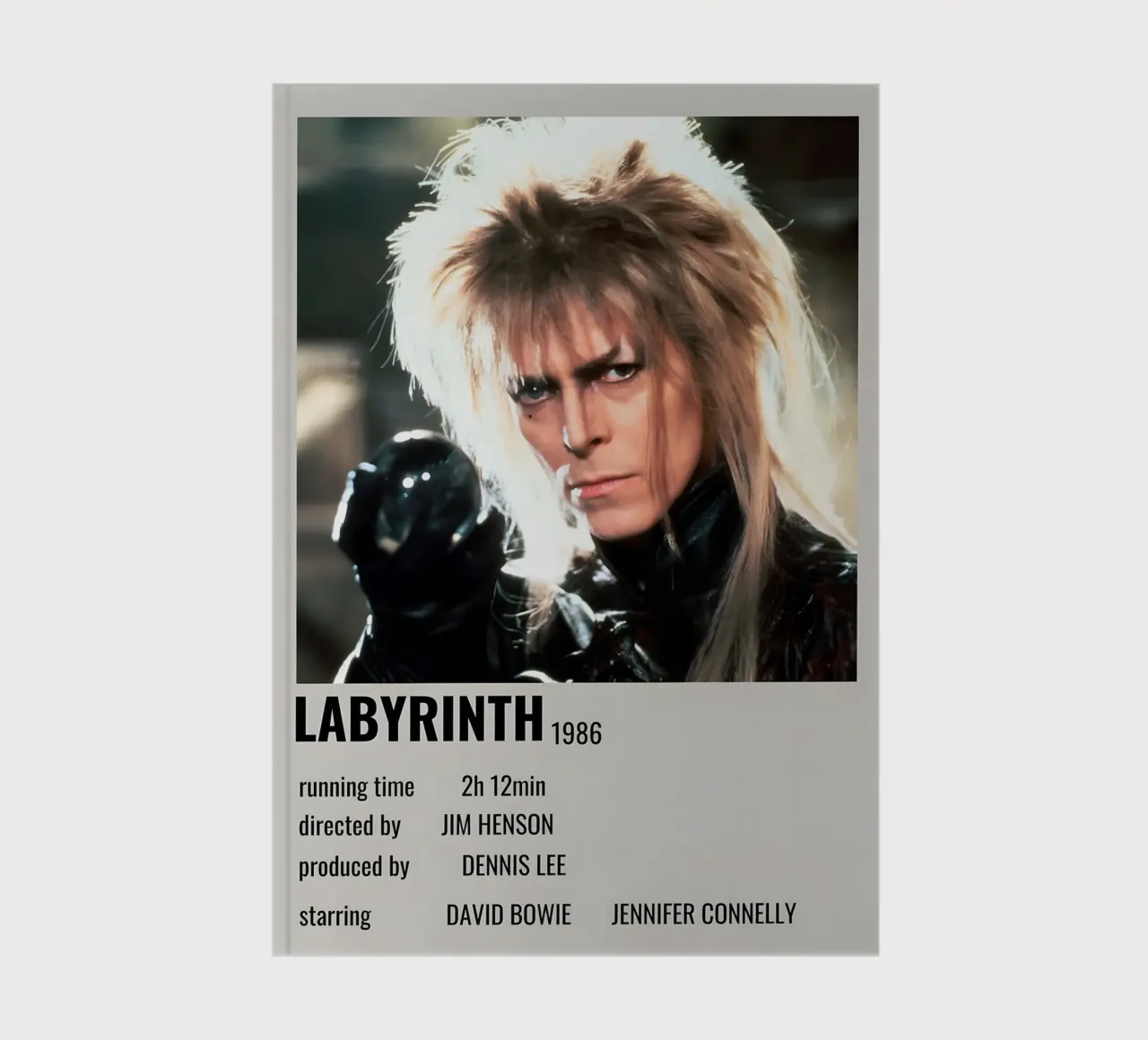 LABYRINTH 1986 notebook by MVFminimalist
