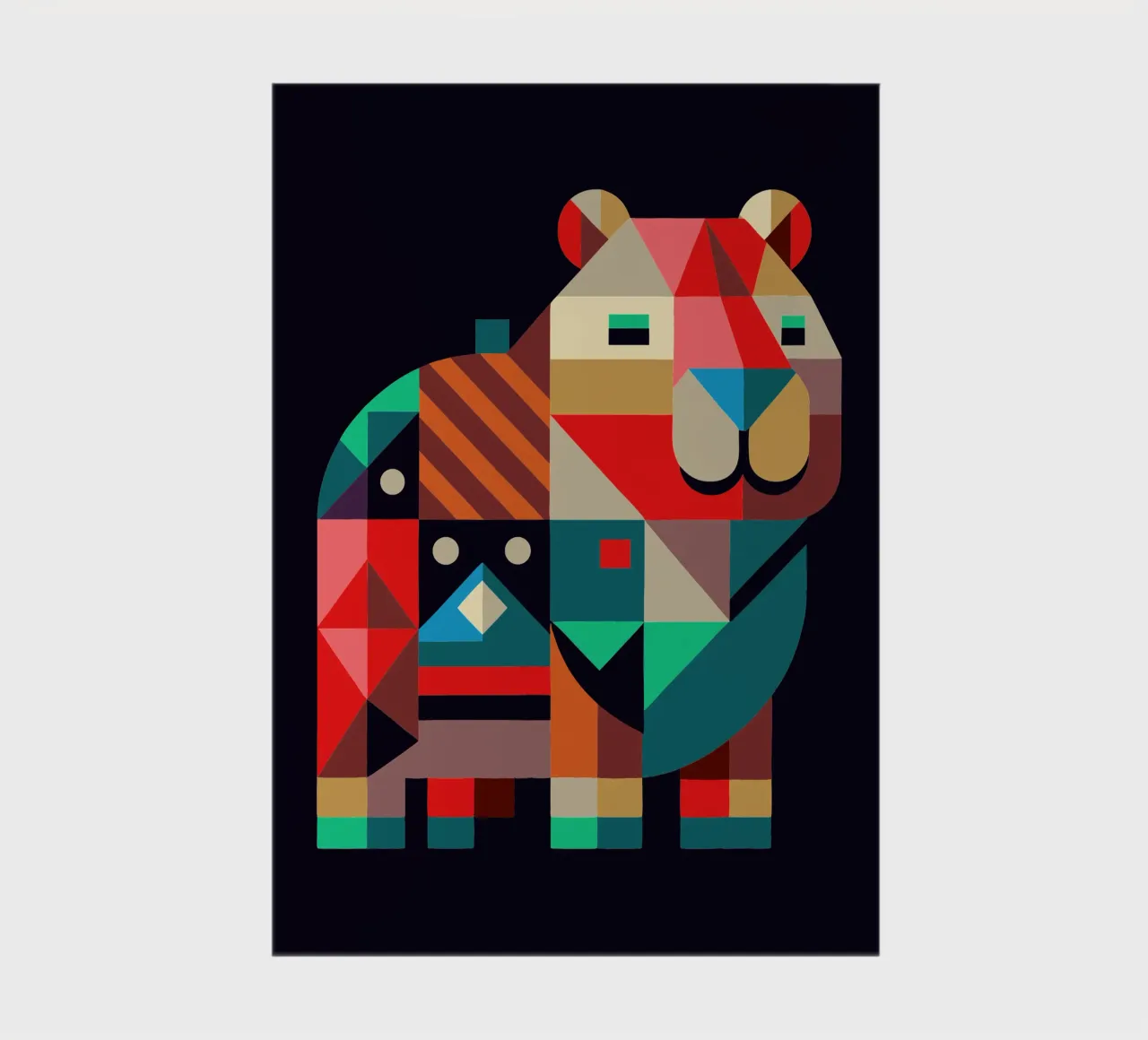 capybara geometrics ilustration notebook by nemaro