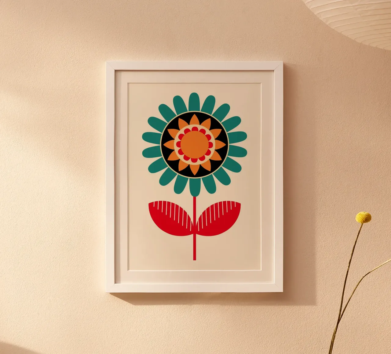 Fiore moderno di metà secolo poster da FlowersShop