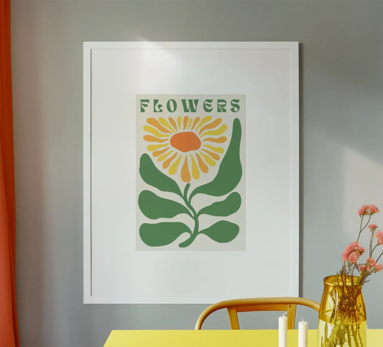 Illustrazione floreale poster da FlowersShop
