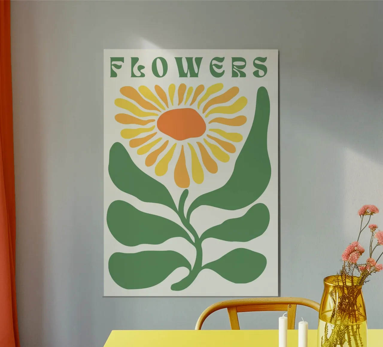 Illustrazione floreale poster da FlowersShop