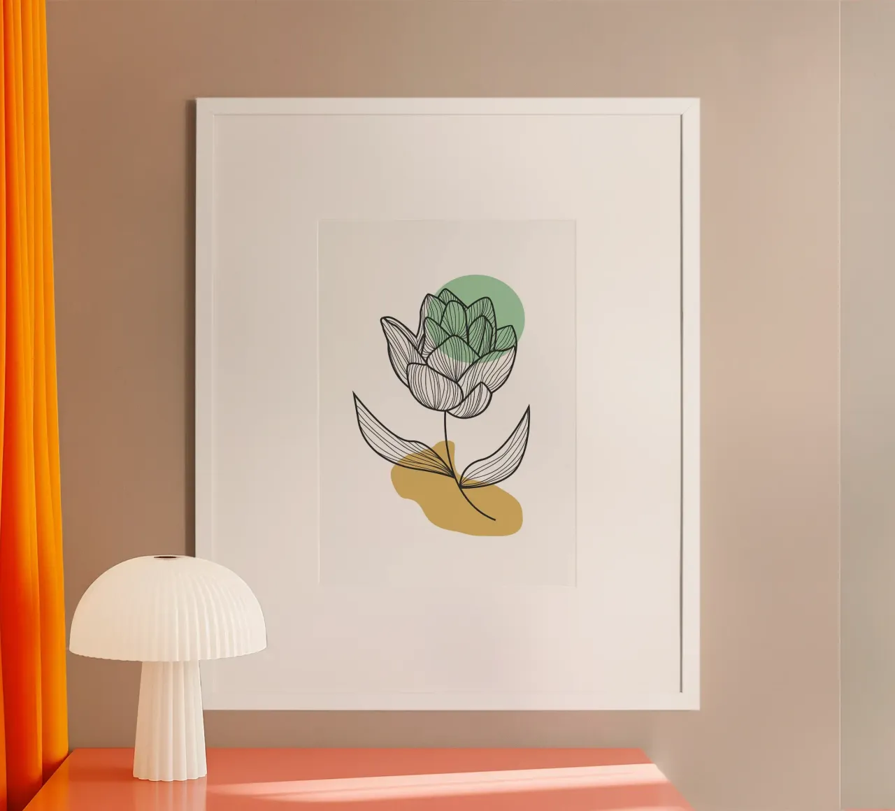 fiore disegnato a mano 4 poster da FlowersShop